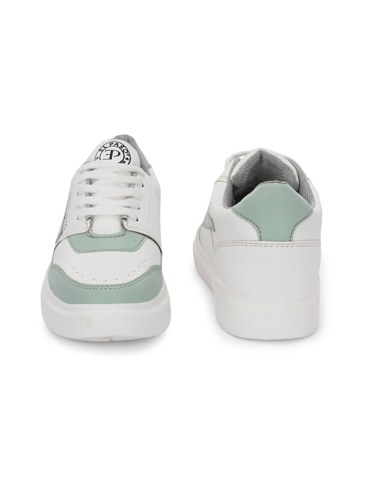 EL PASO Faux Leather Casual Lace Up Sneakers For Women-18