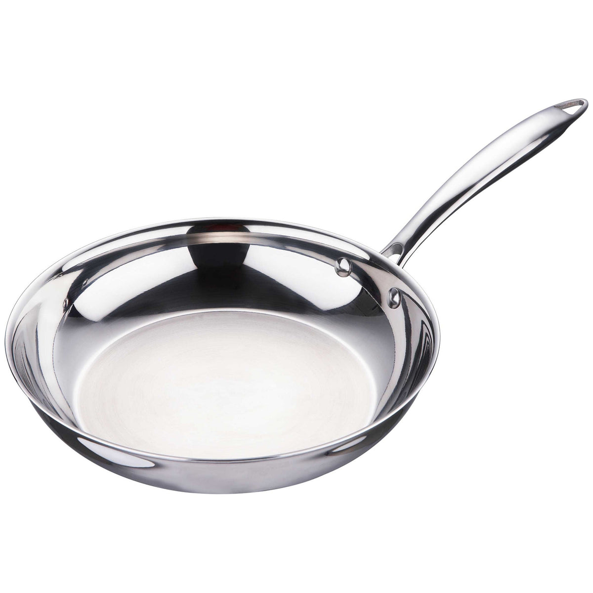 Bergner Argent TriPly Stainless Steel Fry Pan with Riveted Cast Handle & Induction Base