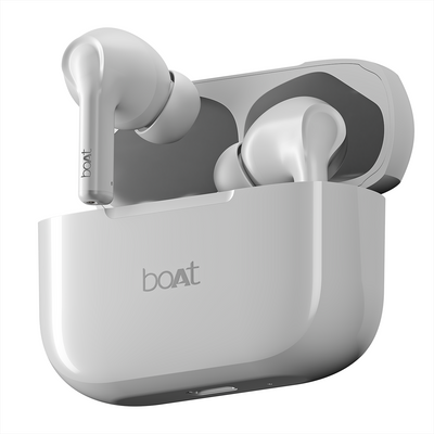 boAt Airdopes 161 True Wireless Earbuds with ASAP Charge, 40 Hours Playback, 13mm Drivers, IPX5, Bluetooth 5.1 (Pearl White)