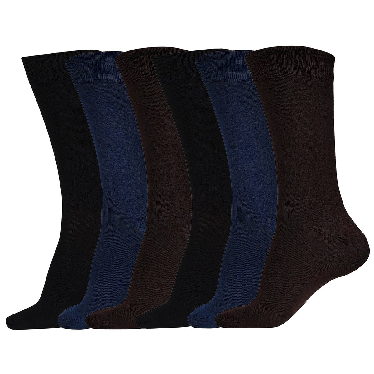 Naturefab Men's Bamboo Full Length socks Combo-1 (Pack of 6)