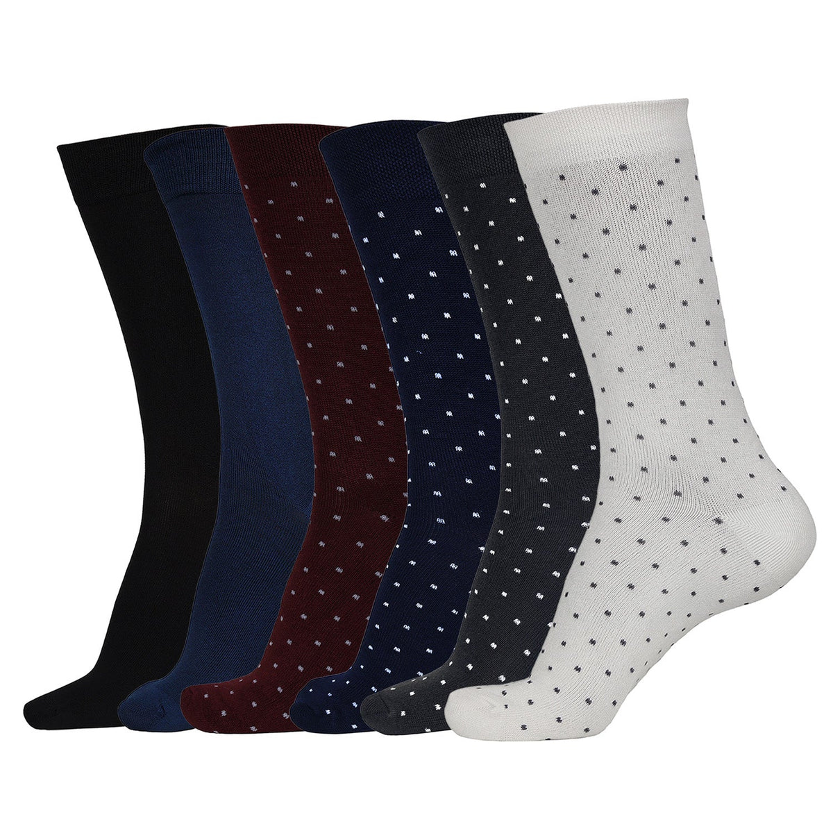 Naturefab Men's Bamboo Full Length socks Combo-5 (Pack of 6)-1