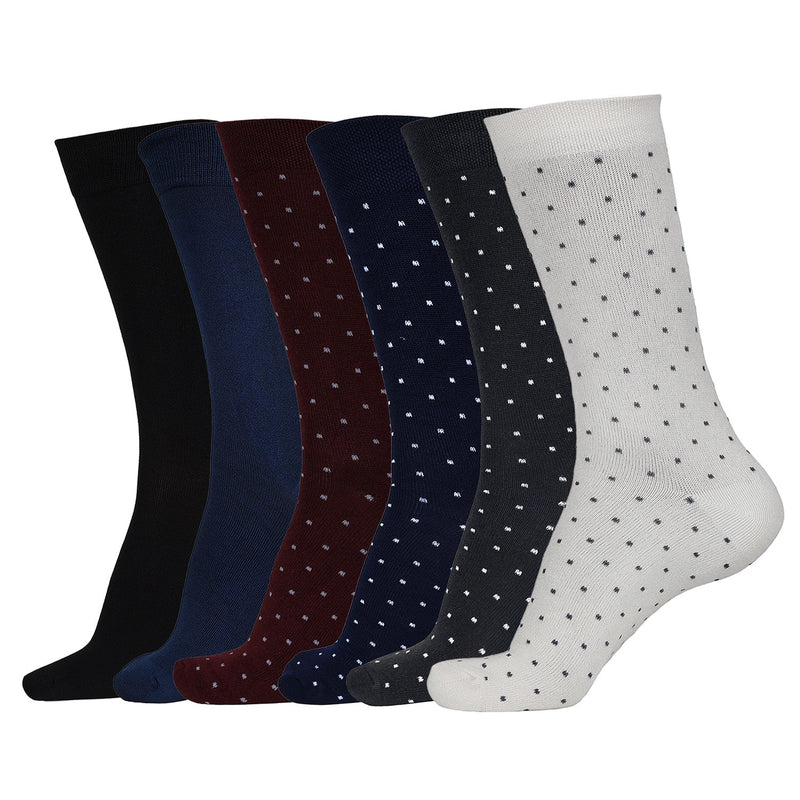 Naturefab Men's Bamboo Full Length socks Combo-5 (Pack of 6)-1