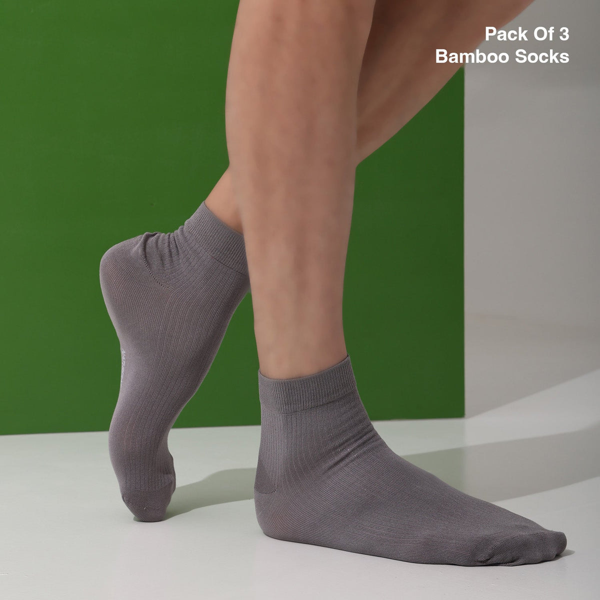 Naturefab Men's Bamboo Ankle Length socks Combo-4 (Pack of 3)