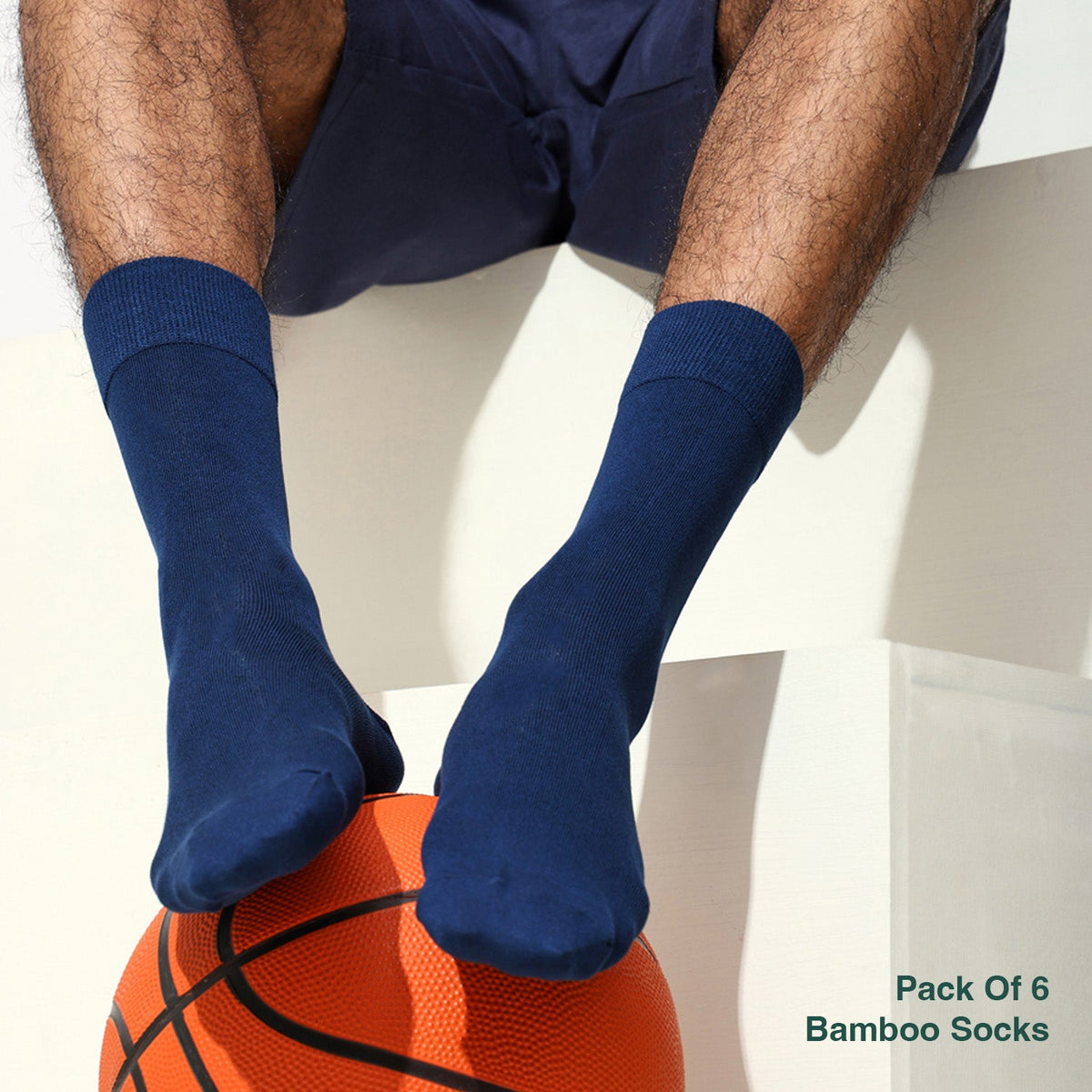 Naturefab Men's Bamboo Full Length socks Combo-13 (Pack of 6)