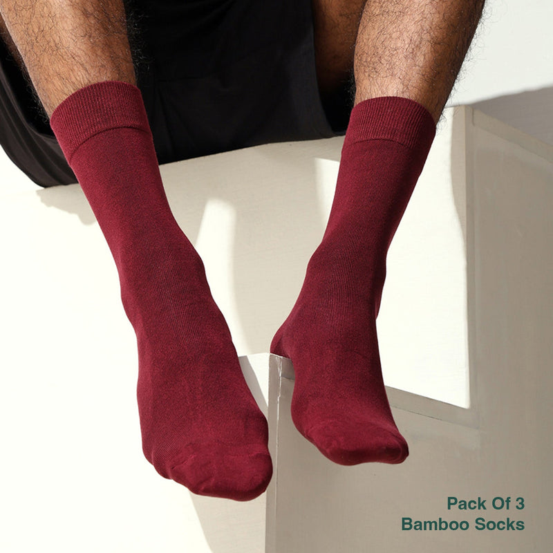 Naturefab Men's Bamboo Full Length socks Combo-15 (Pack of 3)-2