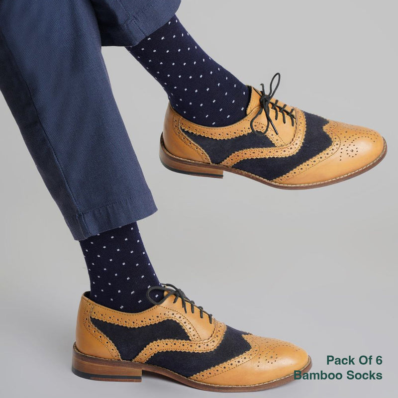 Naturefab Men's Bamboo Full Length socks Combo-5 (Pack of 6)-4