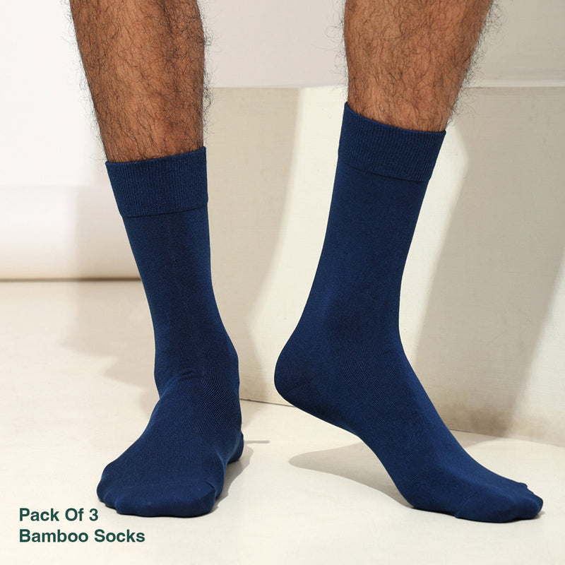 Naturefab Men's Bamboo Full Length socks Combo-2 (Pack of 3)-5