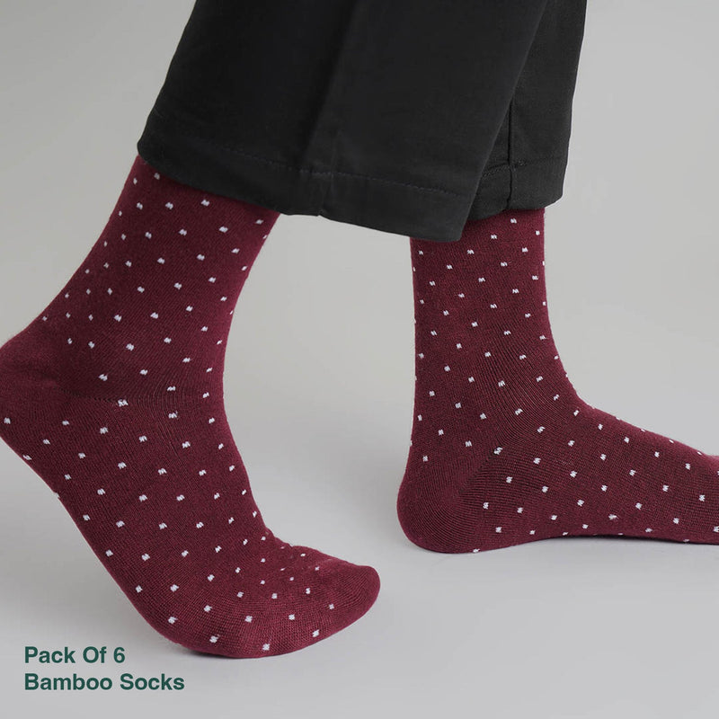 Naturefab Men's Bamboo Full Length socks Combo-5 (Pack of 6)-6