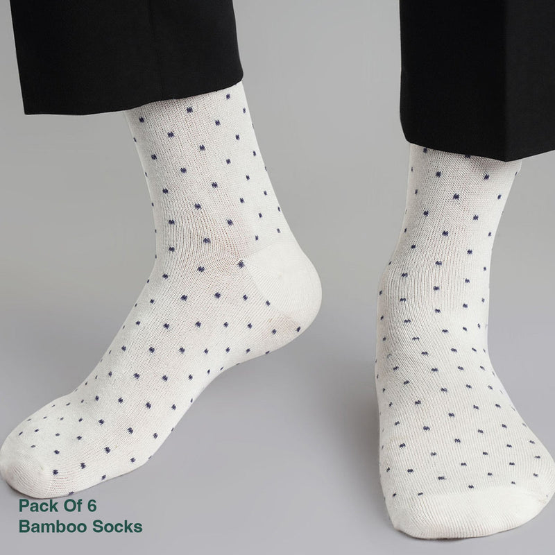 Naturefab Men's Bamboo Full Length socks Combo-5 (Pack of 6)-8