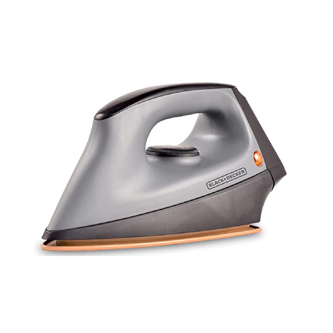 Black + Decker 1100W Gale Heavy Weight Dry Iron | Grey