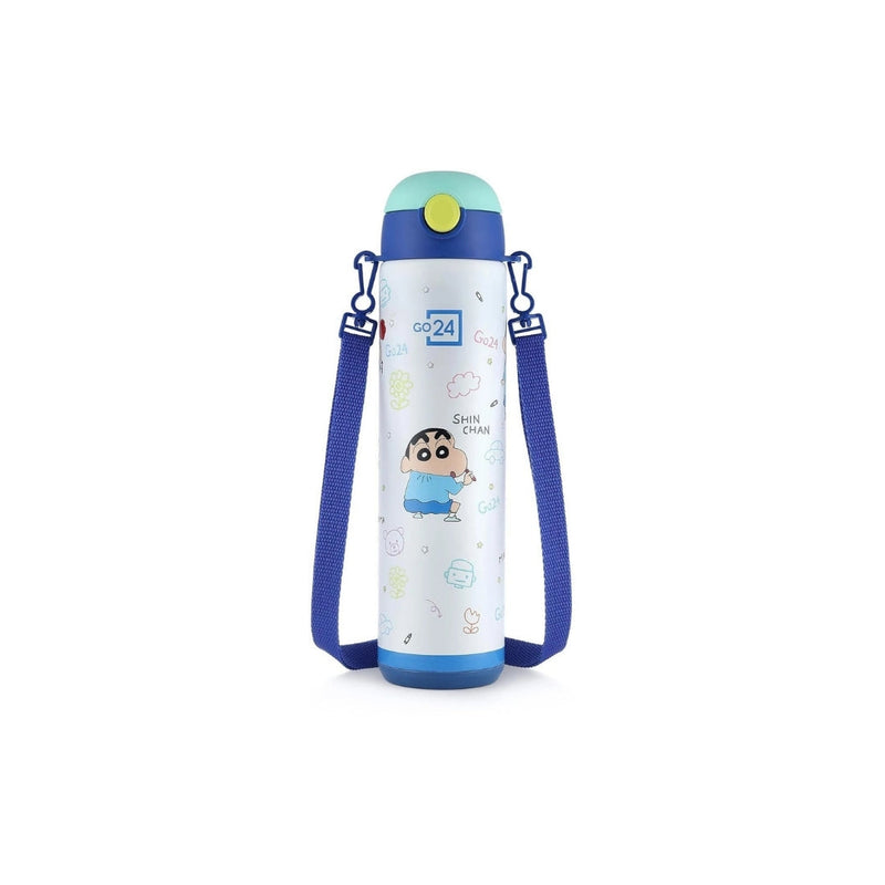 Pexpo Go-24 Water Bottle | Shinchan Edition | Hot & Cold flask | 470 ml