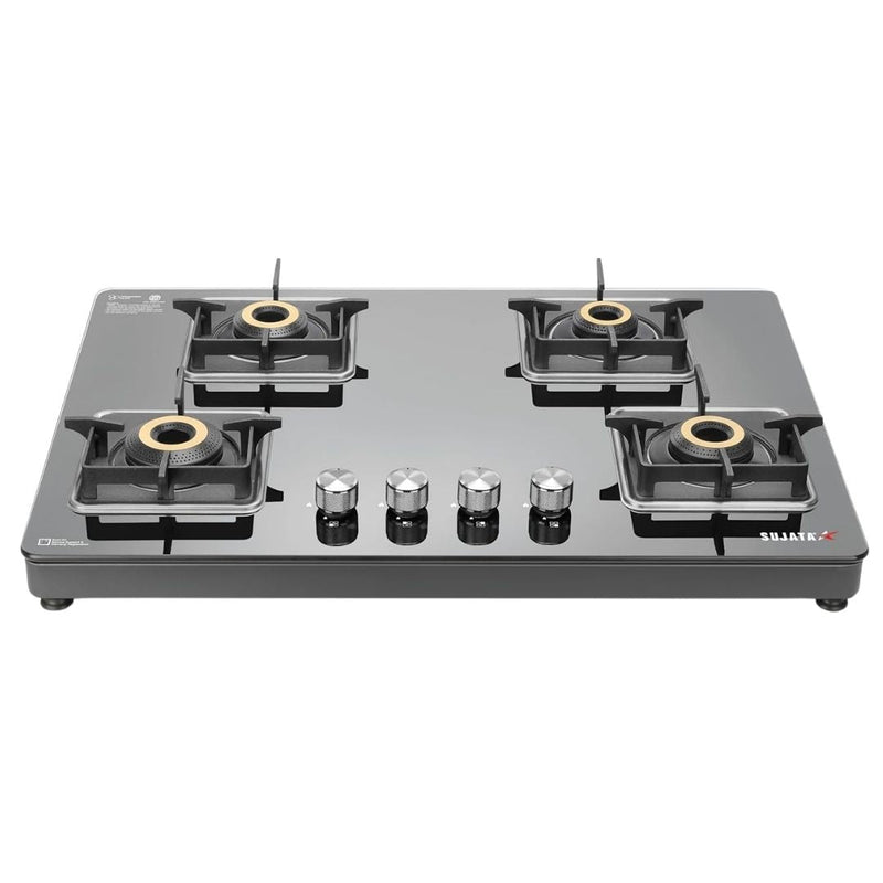 Sujata Premium Gas Stove | Glass Top | 9 Years Warranty | Jumbo Brass Burners | ISI Certified-3