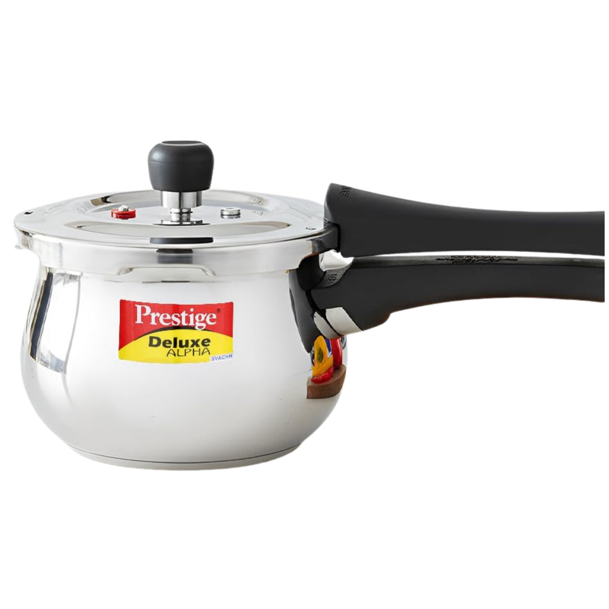 Prestige Deluxe Alpha Stainless Steel Pressure Cooker with Deep Lid | 3 Litres | Spillage Control