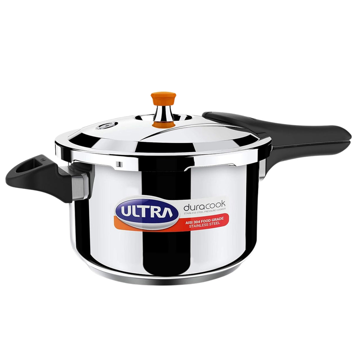 Ultra Duracook Stainless Steel Pressure Cooker | 5.5 Litre | Keeps Warm upto 2 Hours