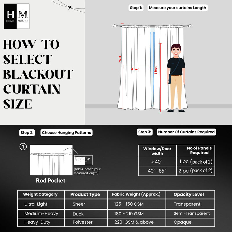 Fort Essential - Rod Pocket Blackout Curtain (Mustard)-7