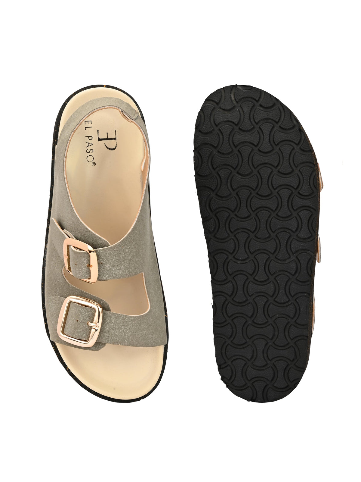 El Paso Buckles Platform Sandals-7