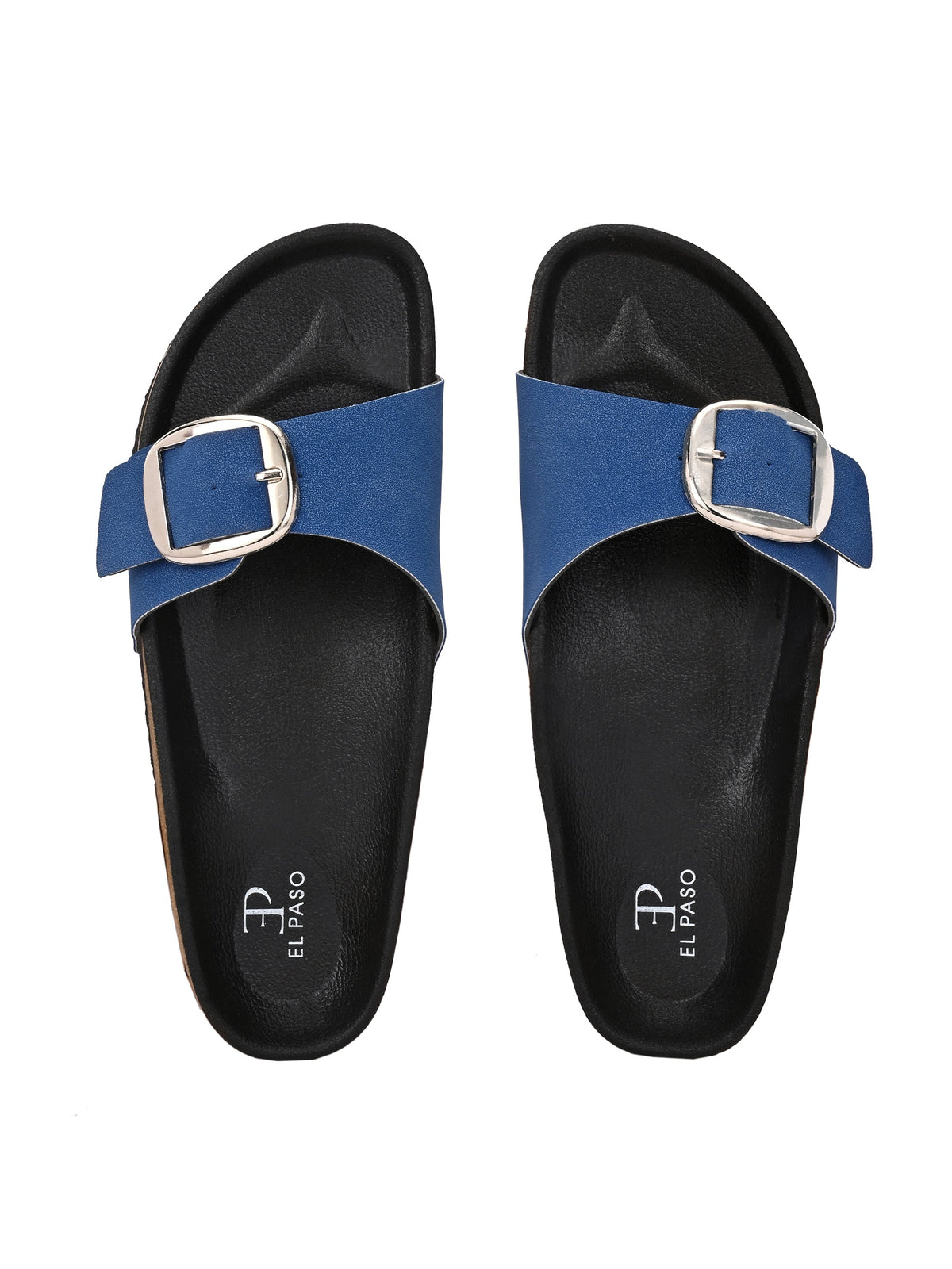 El Paso Women One Toe Flats with Buckles-23