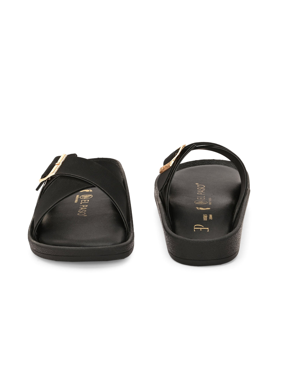 El Paso Women Slip-On Open Toe Flats-4