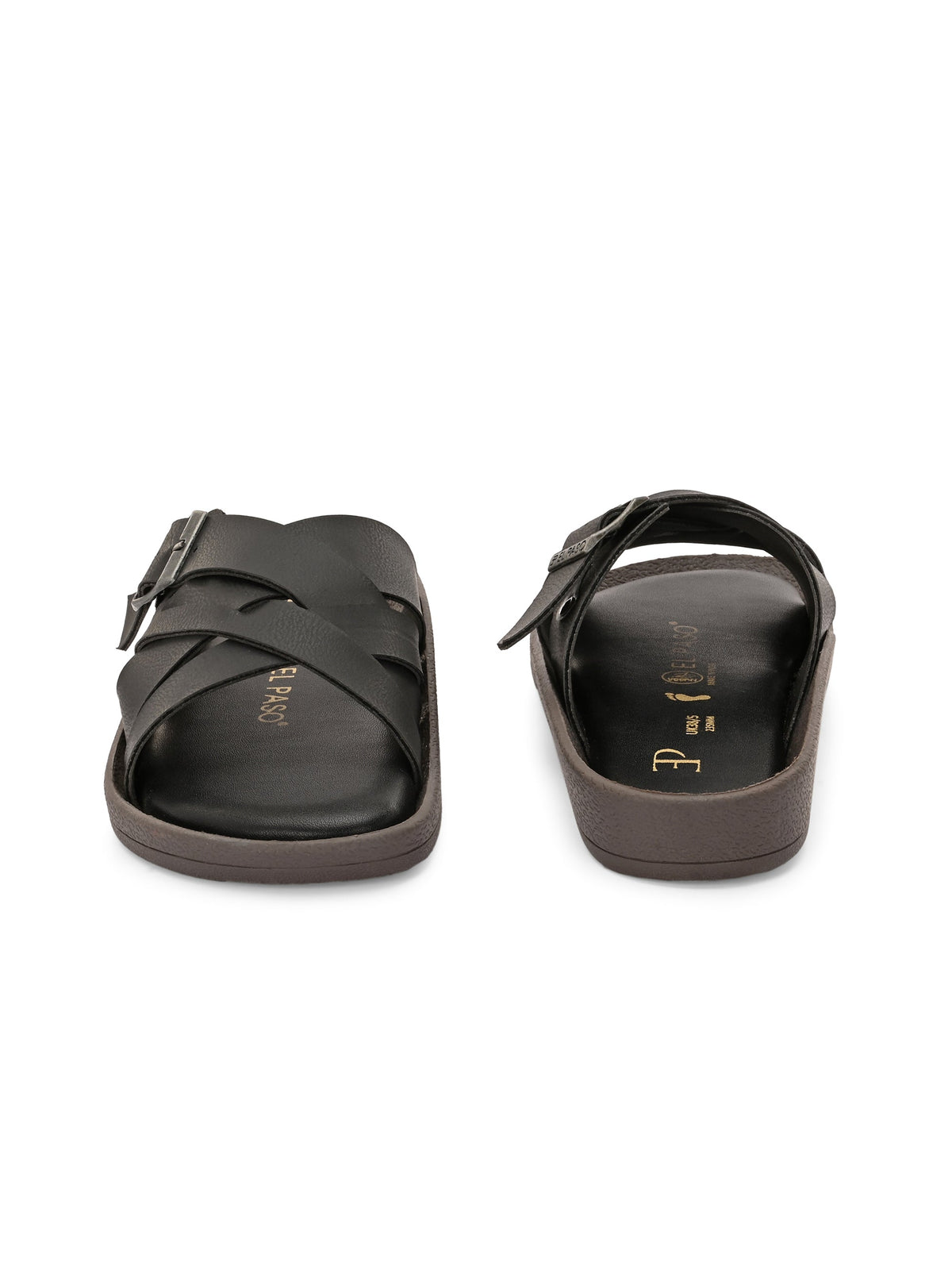 Women Open Toe Flats with Buckles-5