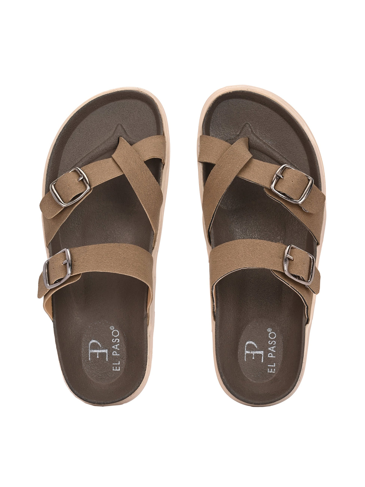 El Paso Women One Toe Slip-On Flats-23