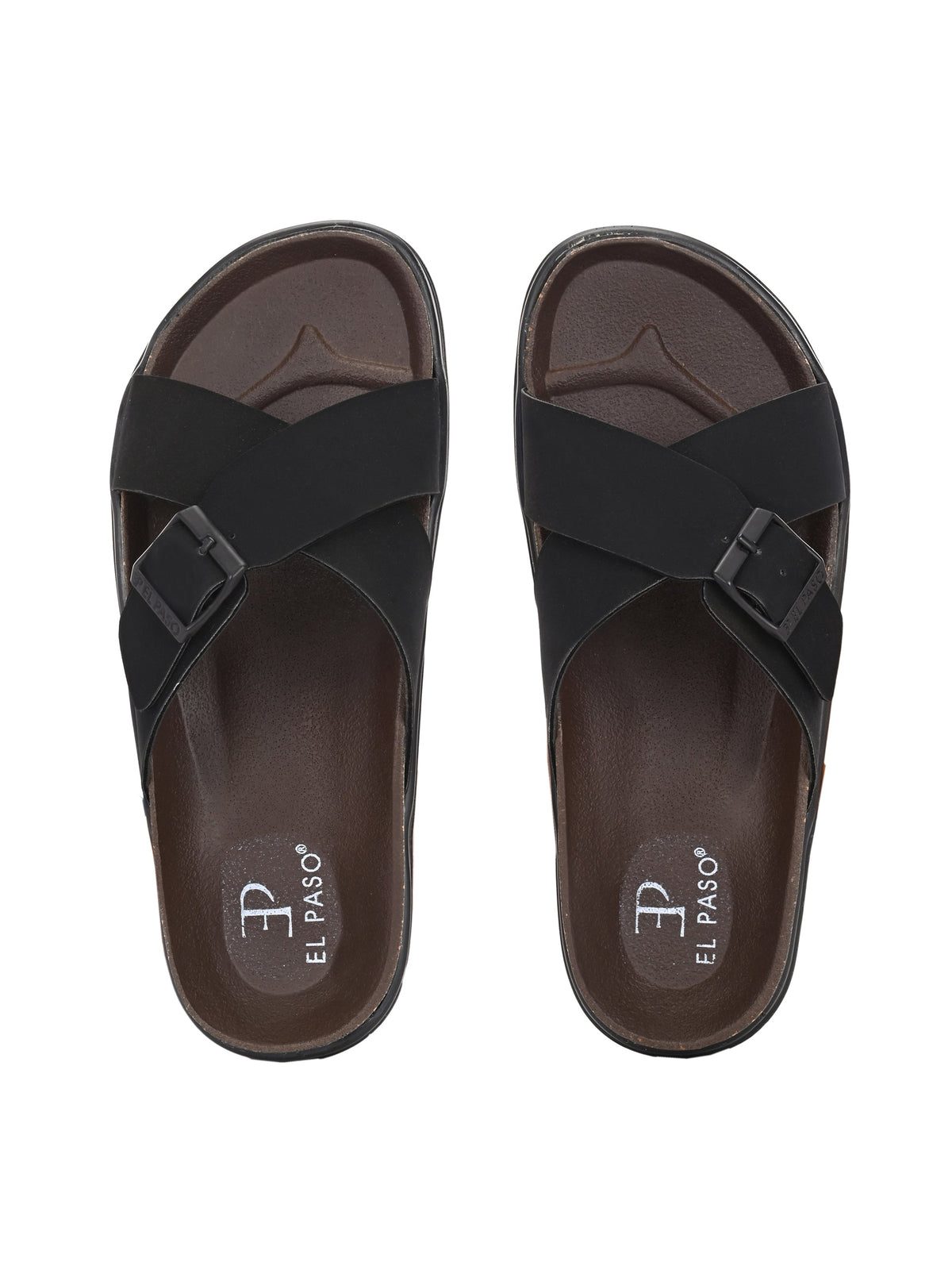 El Paso Women Open Toe Flats with Buckles-7