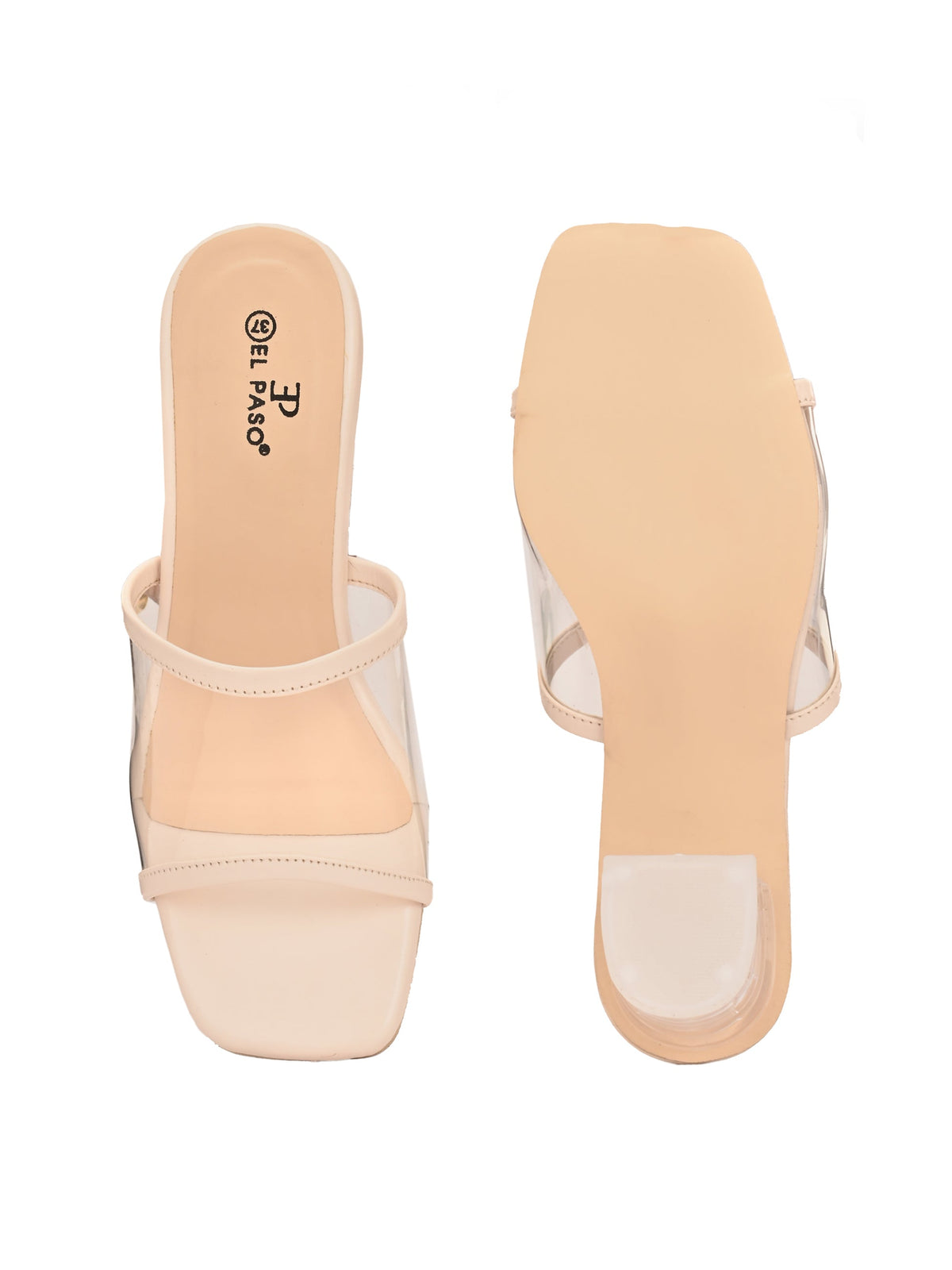 El Paso Women Open Toe Block Heel Sandals-6