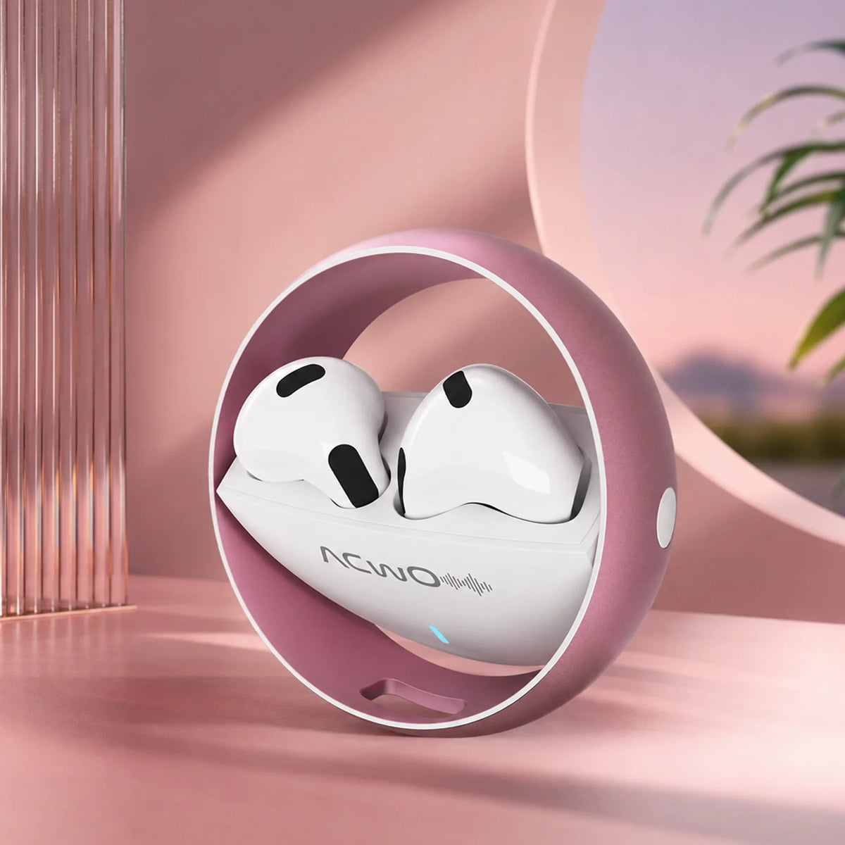 ACWO DwOTS Muze-O wireless earbuds with 360° rotating design and ENC technology