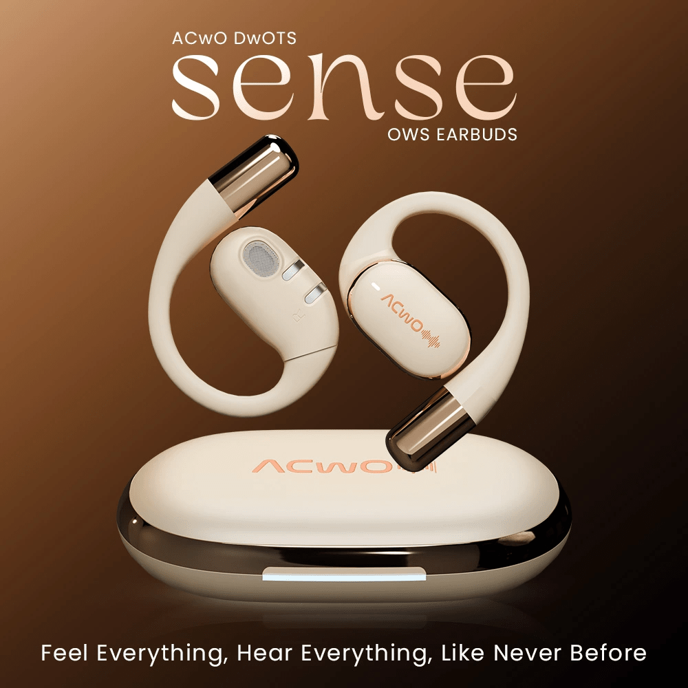 DwOTS Sense OWS earbuds with 65 hours playtime, AI-ENC technology, dual connectivity and environmental awareness