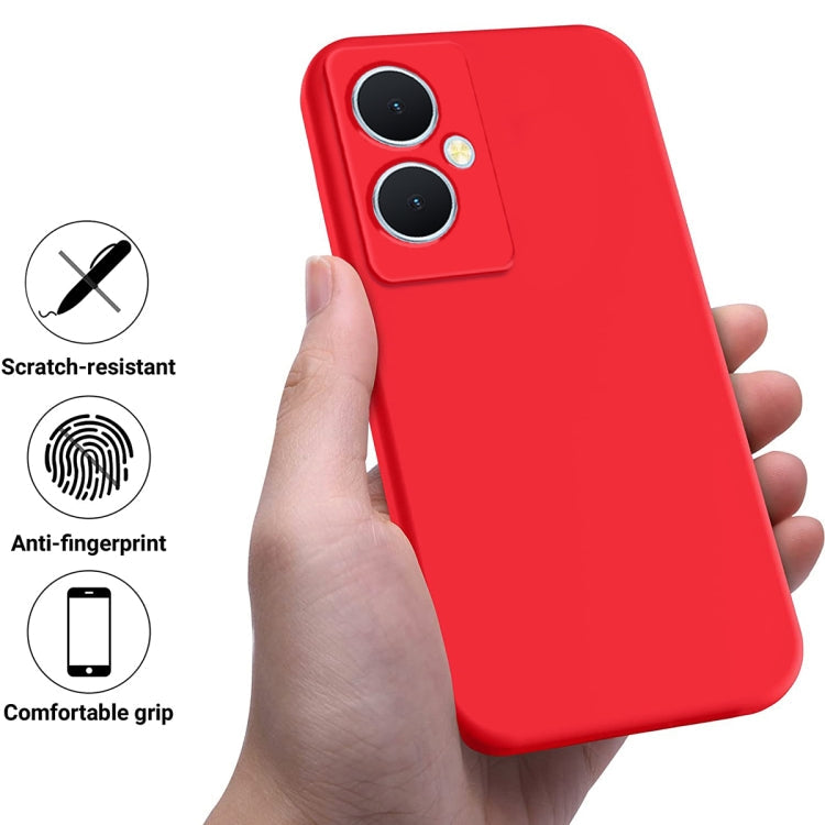 Solid Color Liquid Silicone Dropproof Full Coverage Phone Case, For vivo Y77t 5G-3