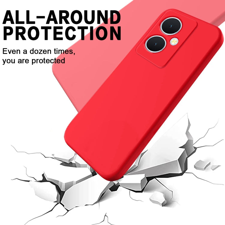 Solid Color Liquid Silicone Dropproof Full Coverage Phone Case, For vivo Y77t 5G-5