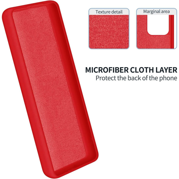 Solid Color Liquid Silicone Dropproof Full Coverage Phone Case, For vivo Y77t 5G-6
