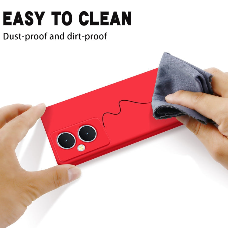 Solid Color Liquid Silicone Dropproof Full Coverage Phone Case, For vivo Y77t 5G-7