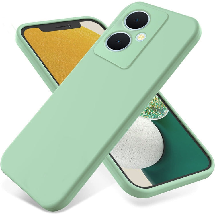 Solid Color Liquid Silicone Dropproof Full Coverage Phone Case, For vivo Y77t 5G-10