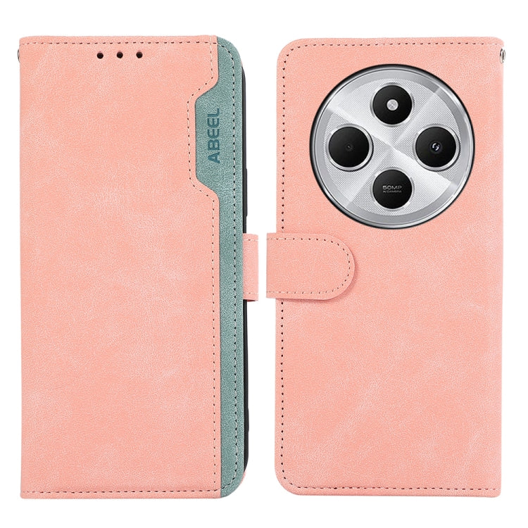 ABEEL Color Block Magnetic RFID Leather Phone Case, For Redmi Turbo 4 Pro, For Redmi Turbo 4, For Redmi 14C 4G-22
