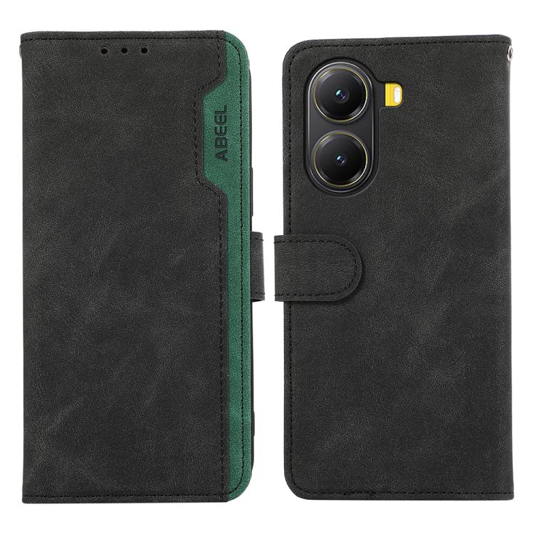ABEEL Color Block Magnetic RFID Leather Phone Case, For Redmi Turbo 4 Pro, For Redmi Turbo 4, For Redmi 14C 4G-17