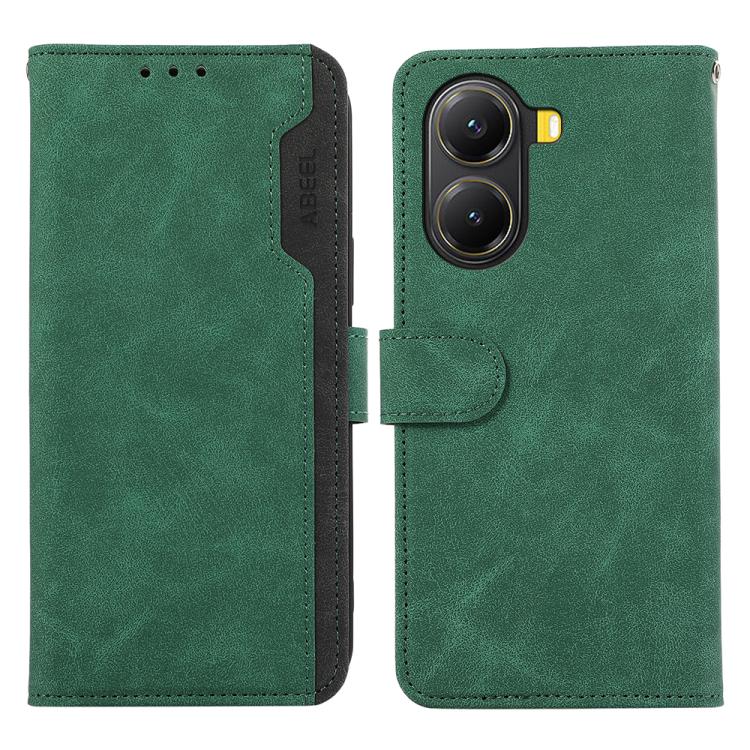 ABEEL Color Block Magnetic RFID Leather Phone Case, For Redmi Turbo 4 Pro, For Redmi Turbo 4, For Redmi 14C 4G-19