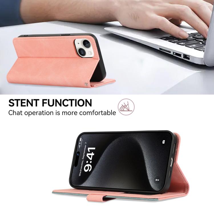 ABEEL Color Block Magnetic RFID Leather Phone Case, For Redmi Turbo 4 Pro, For Redmi Turbo 4, For Redmi 14C 4G-6