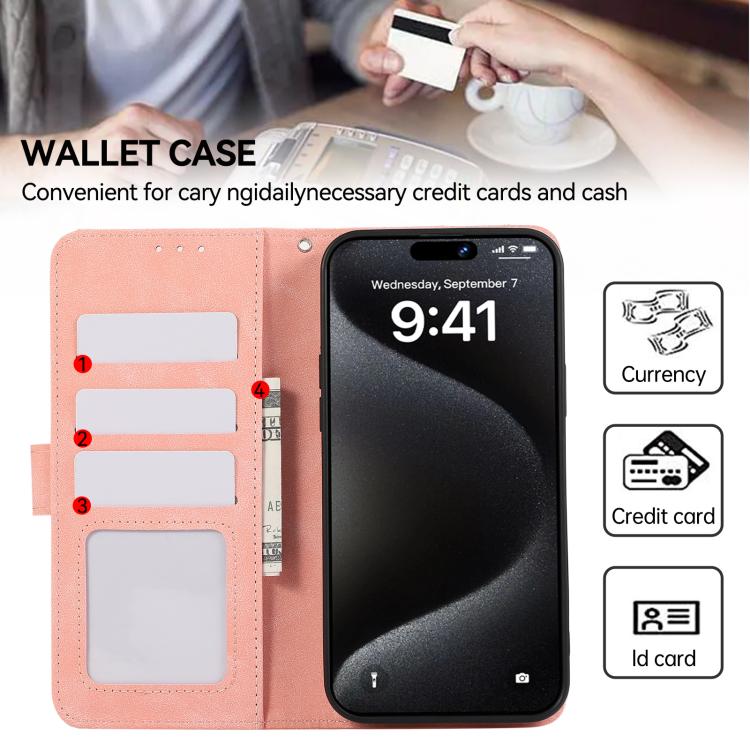 ABEEL Color Block Magnetic RFID Leather Phone Case, For Redmi Turbo 4 Pro, For Redmi Turbo 4, For Redmi 14C 4G-8