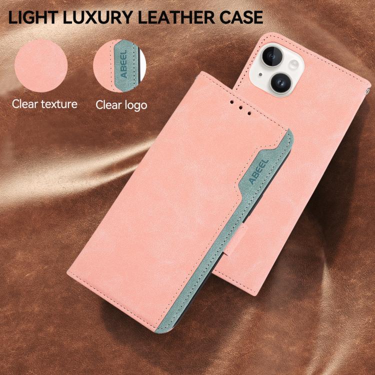 ABEEL Color Block Magnetic RFID Leather Phone Case, For Redmi Turbo 4 Pro, For Redmi Turbo 4, For Redmi 14C 4G-10