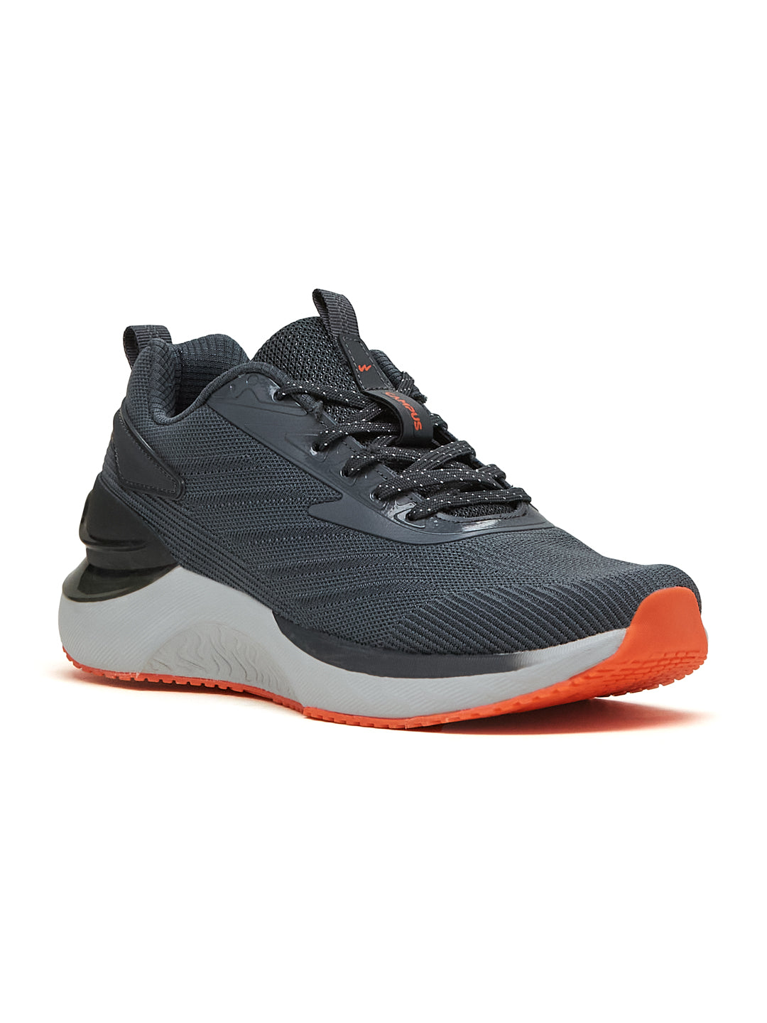 Campus Gloam Men's Running Shoes - Dark Grey / Orange