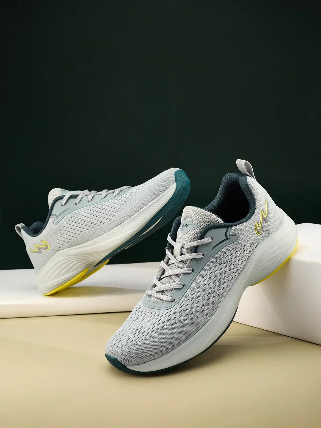 Campus Hasley Adv Men's Running Shoes - Light Grey / Dark Teal