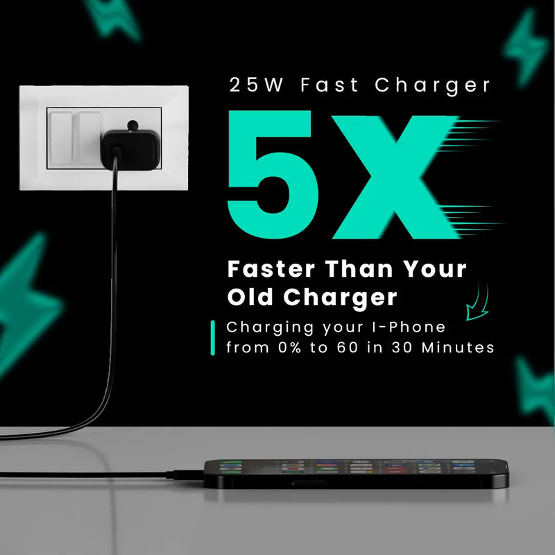 Hammer 25w Super Fast Type C Travel PD Adaptor PPS technology-7