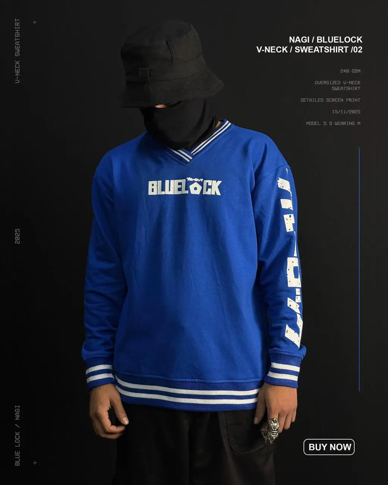 NAGI / BLUE LOCK / V-NECK SWEATSHIRT ZAMS