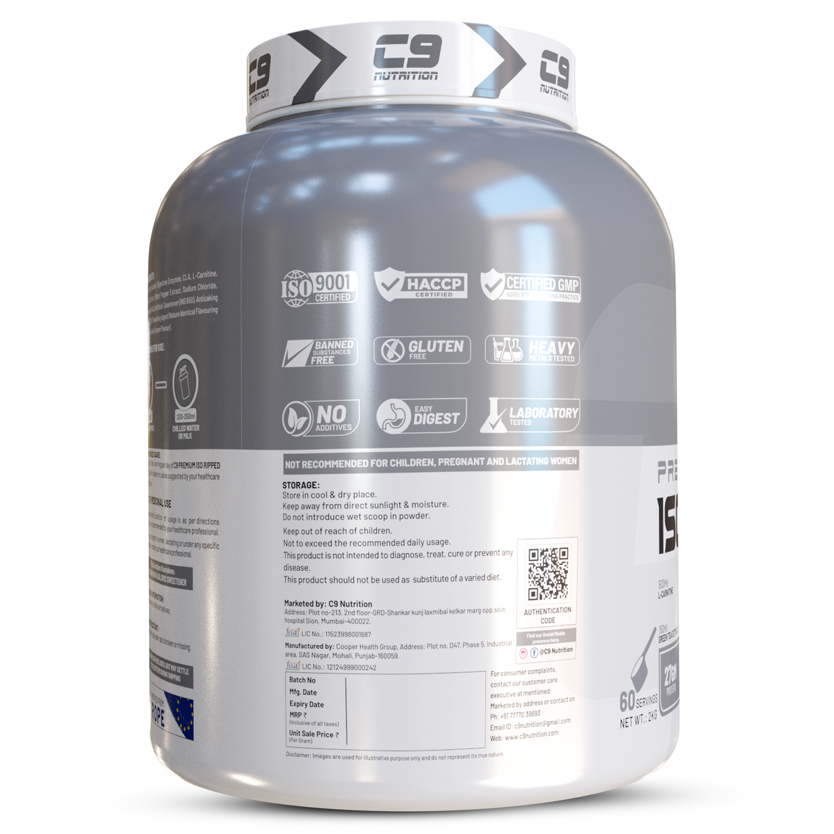 C9 NUTRITION ISO RIPPED