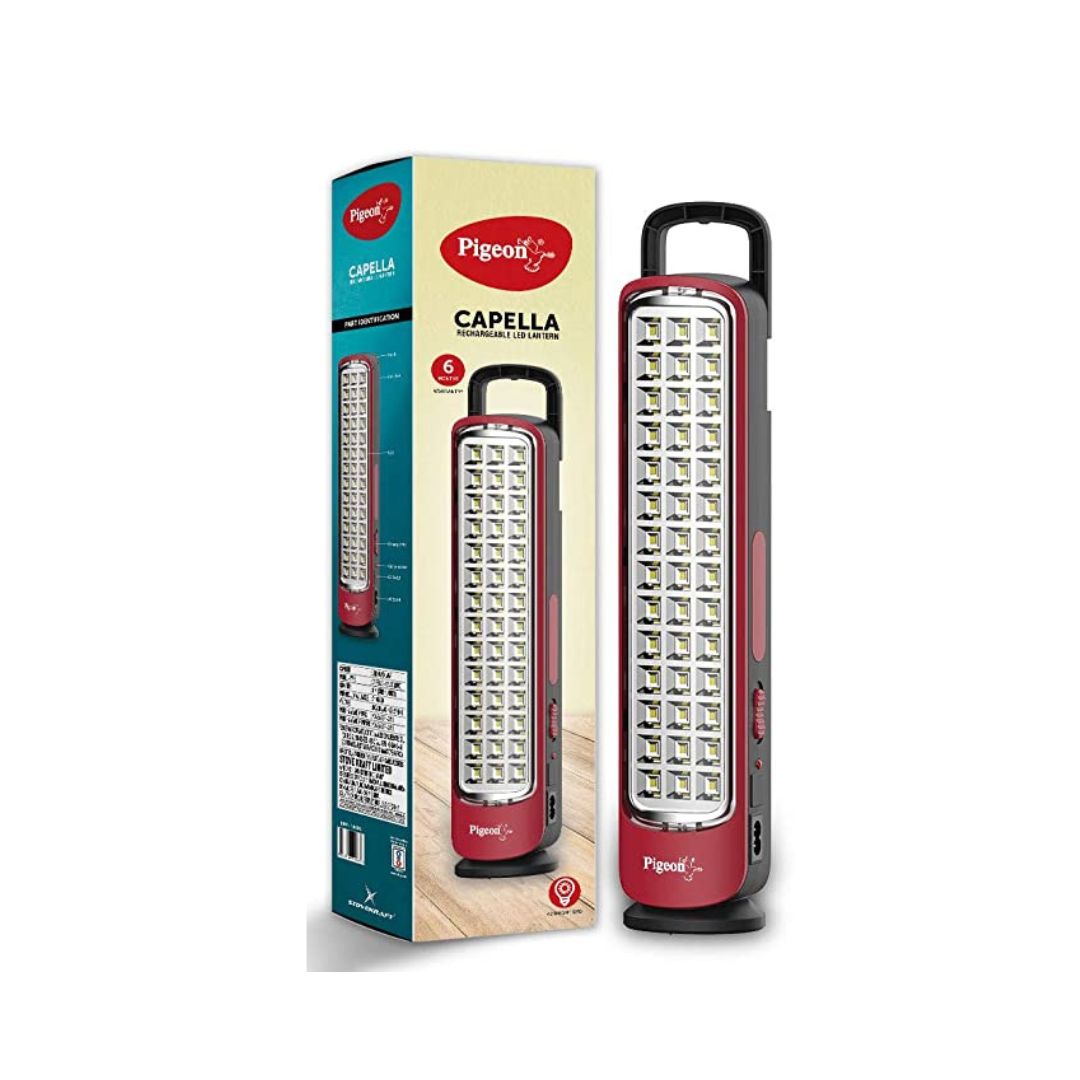 Pigeon Capella LED Rechargeable Emergency Lamp | Red