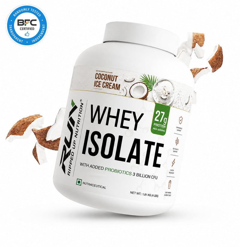 Whey Protein Isolate 27g protein with probiotics - Ripped Up Nutrition