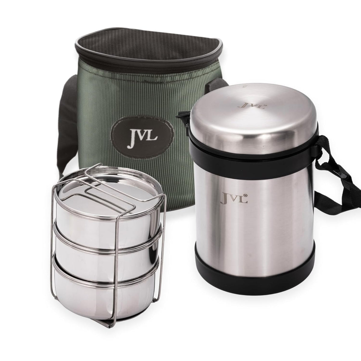 JVL HOT TIFFIN CARRIER 3 CONTAINER
