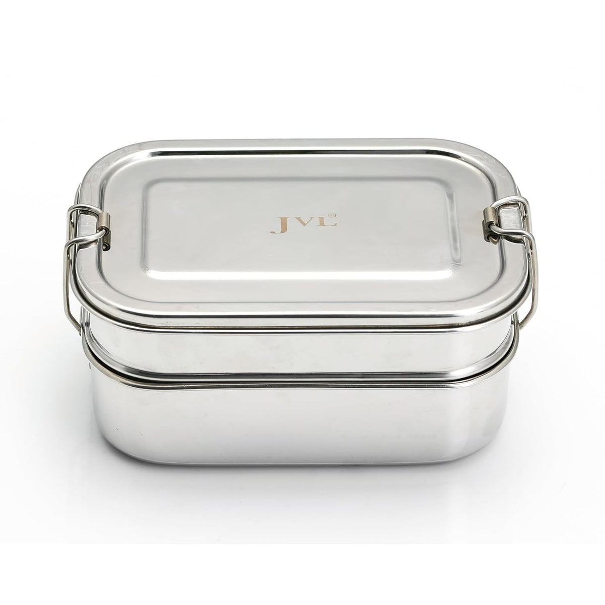 JVL RECTANGULAR LUNCH BOX WITH STEEL PLATE SMALL DR2