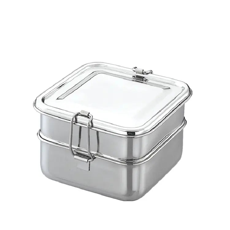 JVL SQUARE LUNCH BOX WITH STEEL PLATE BIG DS2