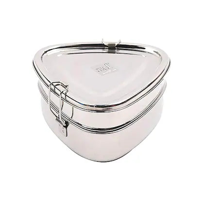 JVL TRIANGLE LUNCH BOX WITH STEEL PLATE BIG DT2-S